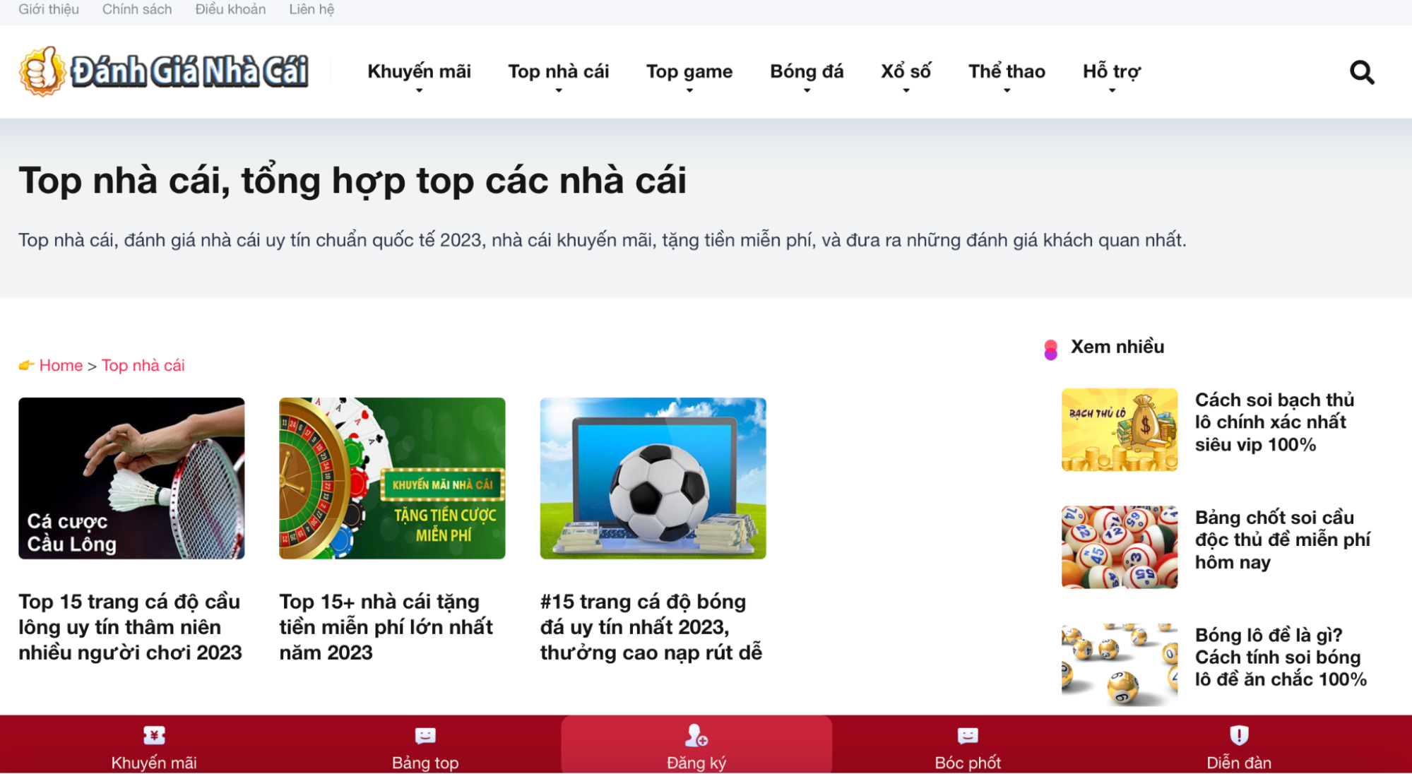Trang đánh giá nhà cái chuyên sâu
