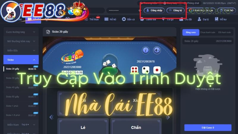 Cách thức tham gia cược xổ số EE88