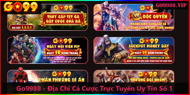 Tỷ lệ cược cao cùng nhiều phần quà hấp dẫn tại Go99