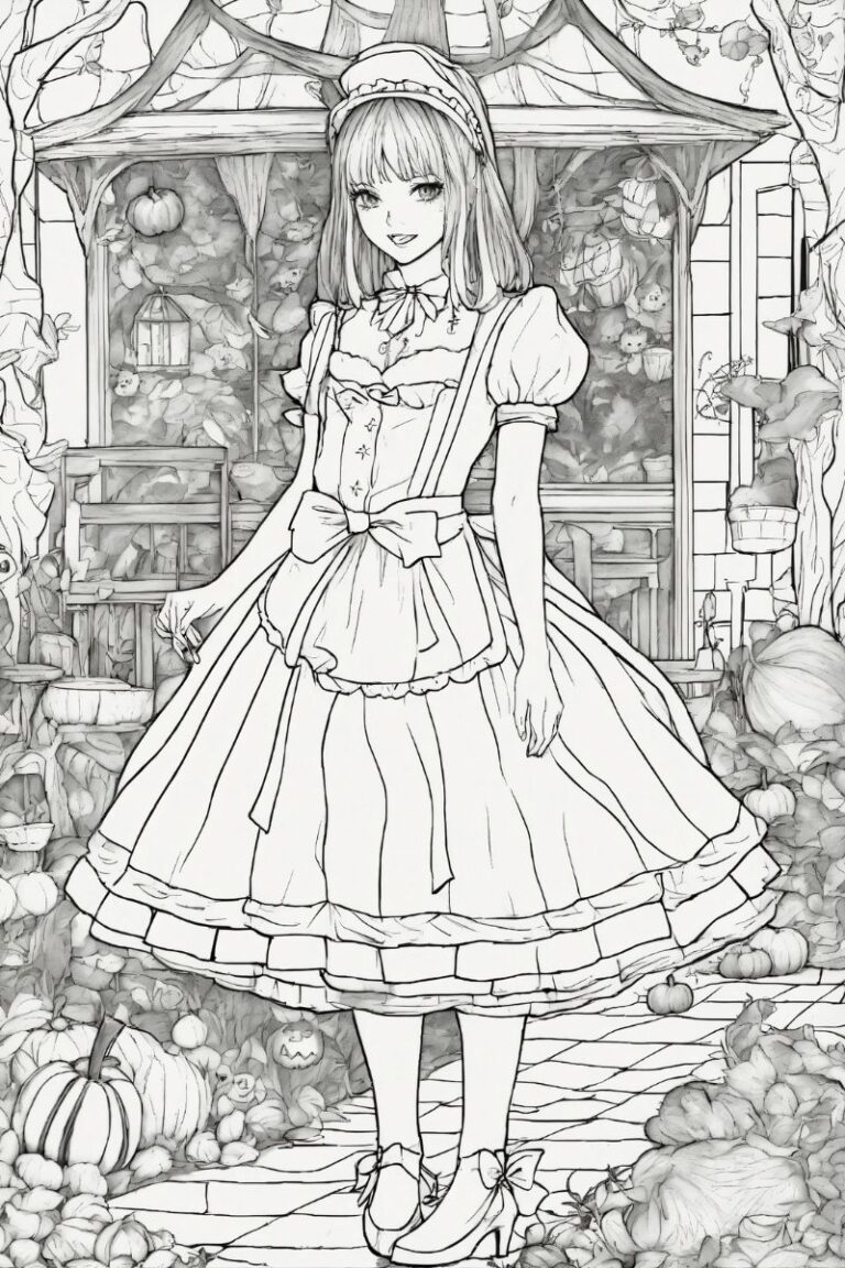 50+ Ảnh tranh tô màu công chúa chibi đẹp dành tặng các bé