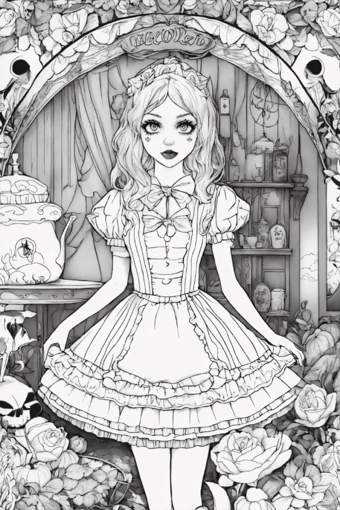 50+ Ảnh tranh tô màu công chúa chibi đẹp dành tặng các bé
