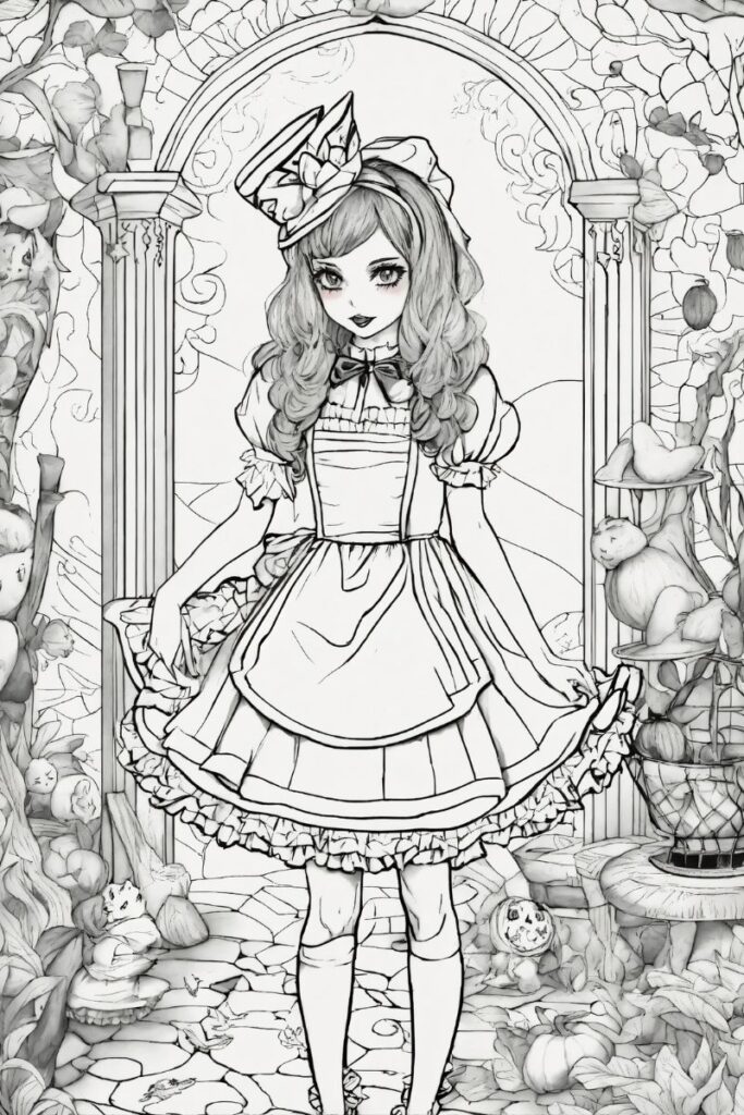 50+ Ảnh tranh tô màu công chúa chibi đẹp dành tặng các bé