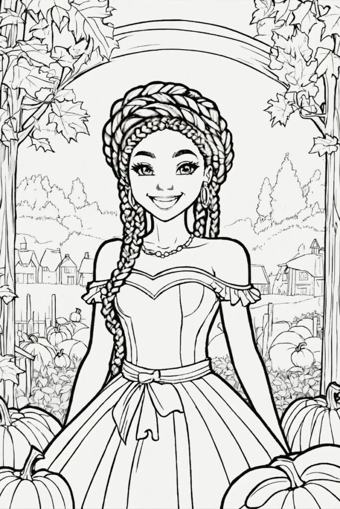 50+ Ảnh tranh tô màu công chúa chibi đẹp dành tặng các bé