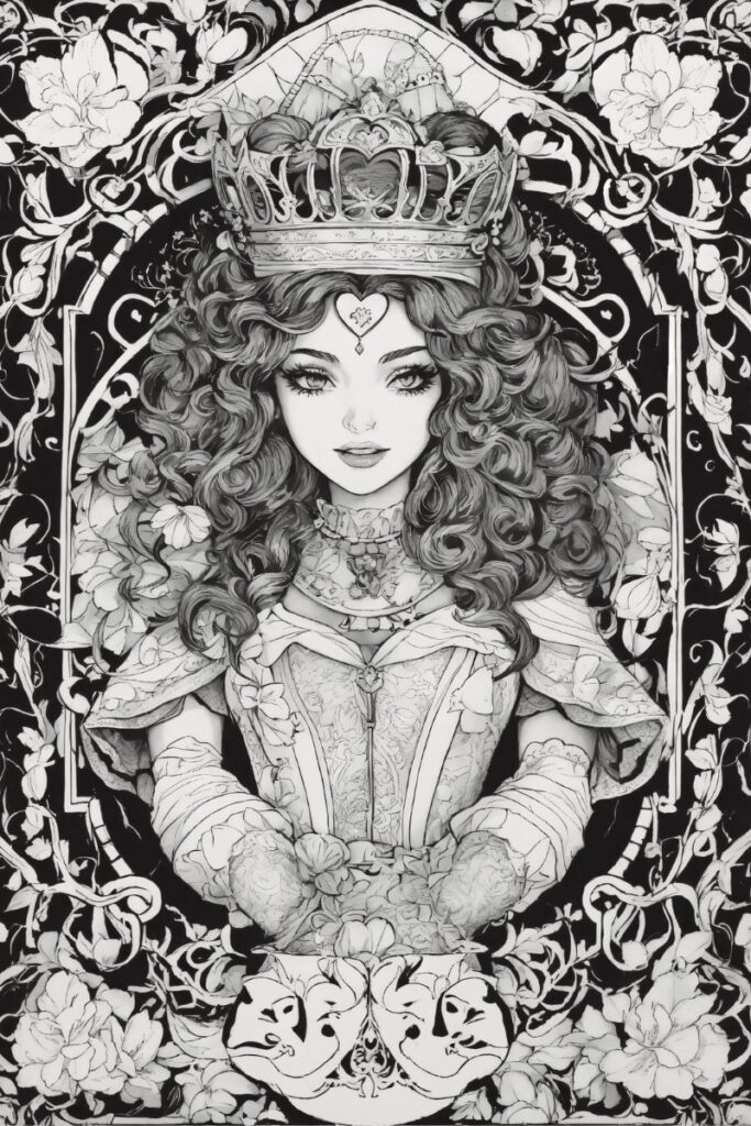 50+ Ảnh tranh tô màu công chúa chibi đẹp dành tặng các bé