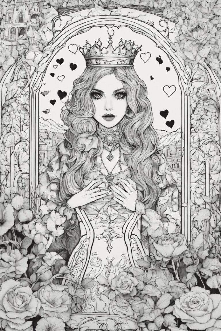 50+ Ảnh tranh tô màu công chúa chibi đẹp dành tặng các bé