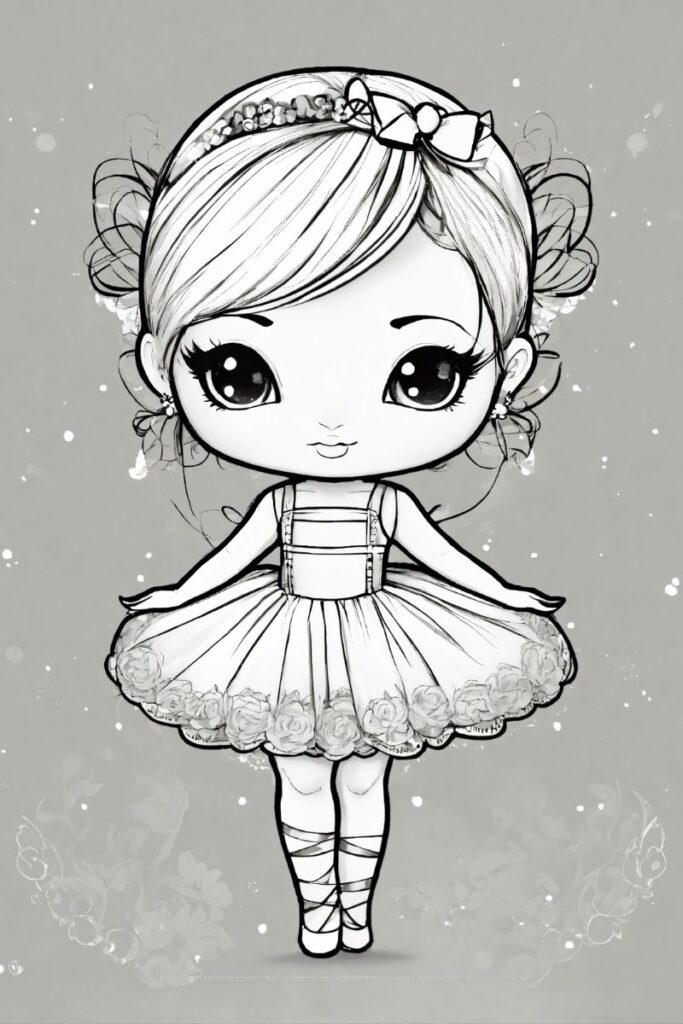 50+ Ảnh tranh tô màu công chúa chibi đẹp dành tặng các bé