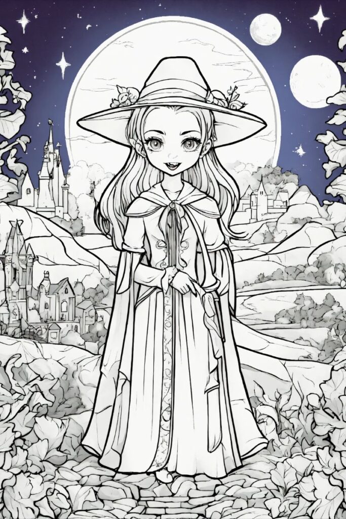 50+ Ảnh tranh tô màu công chúa chibi đẹp dành tặng các bé