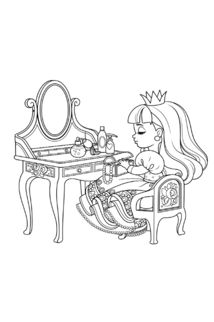 90+ Tranh tô màu cho bé gái giúp phát triển tư duy nghệ thuật