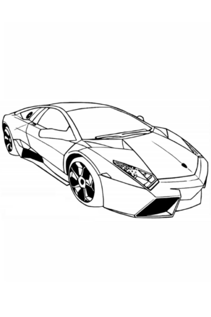 Tranh tô màu ô tô lamborghini 2