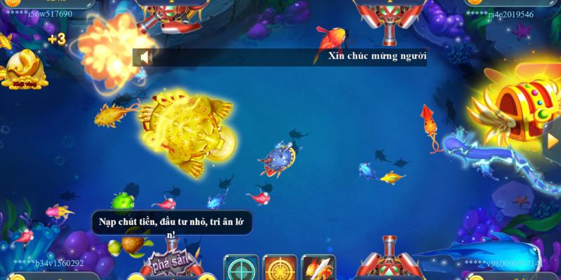 Trong game, bạn còn bắt gặp các loài sinh vật biển đa dạng