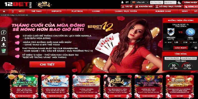 Ưu điểm nổi bật tại sân cược 12bet